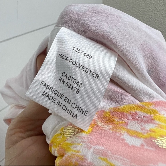 HOUSE‎ OF HARLOW 1960 Floral peach smocked metallic maxi dress size medium - Picture 10 of 12